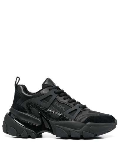 Michael Kors Nick Chunky Low-top Sneakers In Black