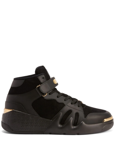 Giuseppe Zanotti Talon High Top Sneakers In Black