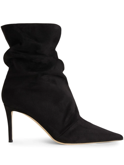Giuseppe Zanotti Yunah Cut-out Ankle Boots In Black