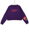 Dsquared2 Teen Unisex Crewneck Sweatshirt With Print In Purple