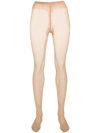 Falke Sheer-coverage High-waisted Tights In Neutrals