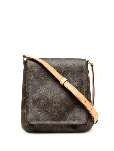 Pre-owned Louis Vuitton 2007  Monogram Musette Salsa Shoulder Bag In Brown