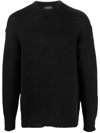 Roberto Collina Cotton Sweater In Black In Black