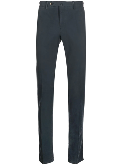 Pt Torino Super Slim-cut Trousers In Blue