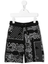 GIVENCHY BANDANA-PRINT BERMUDA SHORTS