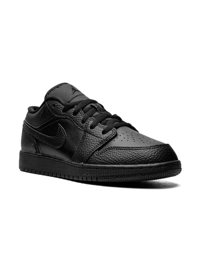 Jordan Kids'  1 Low Sneakers In Black/black/black