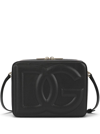 Dolce & Gabbana Dg Logo Crossbody Bag In Black