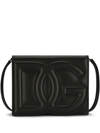 Dolce & Gabbana Women Shoulder Bag With Embossed Logo In Black