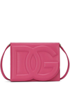 Dolce & Gabbana Dg Leather Flap Crossbody Bag In Pink