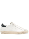 GOLDEN GOOSE SUPER-STAR DISTRESSED LACE-UP SNEAKERS