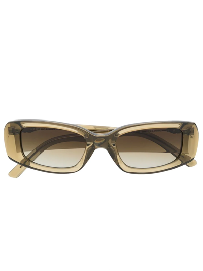 Chimi 10 Rectangle-frame Sunglasses In Green