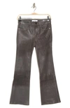 Frame Le Crop Mini Leather Cropped Pants In Savile Grey