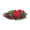 FRONTGATE CHRISTMAS CHEER HORIZONTAL WINDOW SWAG WITH BOW