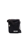 Moschino Black Logo Cross Body Bag In Black