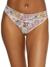 Hanky Panky Original-rise Floral-pattern Stretch-lace Thong In Nocolor