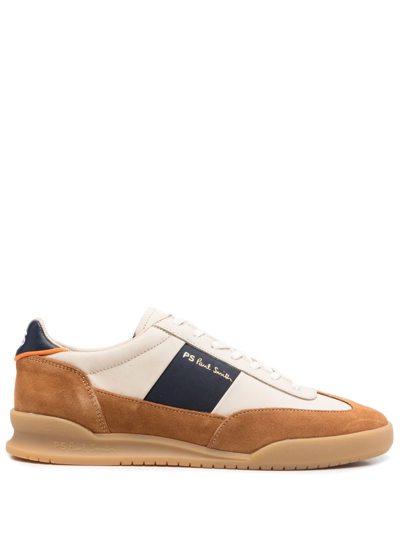 Ps By Paul Smith Dover Colour-block Sneakers In 62 Browns