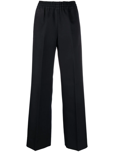 Golden Goose Elasticated High-waist Trousers In Blau