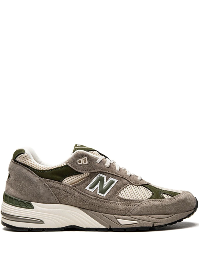 New Balance X Aimé Leon Dore 991 "miuk Grey" Sneakers In Green