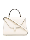 Valextra Iside Media Envelope Flap Top-handle Bag In Weiss