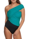 Magicsuit Colorblock Goddess Underwire One-piece In Turquoise