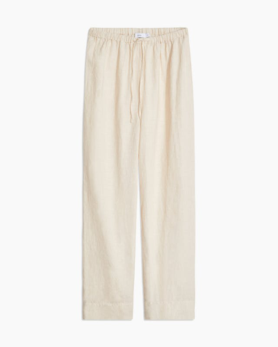 Onia Cropped Waffle Flare Pants In Brown