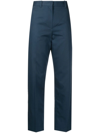 Kenzo Tailored Straight-leg Trousers In Blue