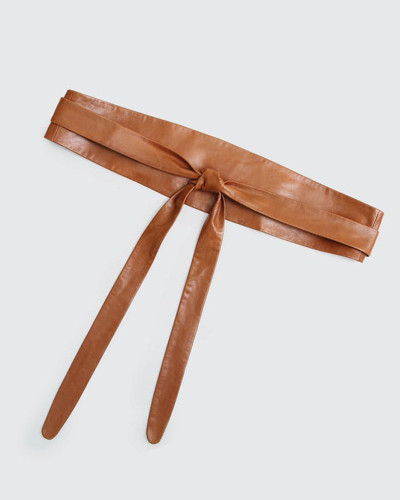 Belle & Bloom Odyssey Soft Wrap Leather Belt - Brown