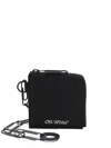 OFF-WHITE OFF WHITE MEN'S  BLACK LEATHER WALLET