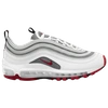 Nike Air Max 97 Low-top Sneakers In White/varsity Red/particle Grey