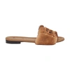 Fendi Wide-band Slides In Marron