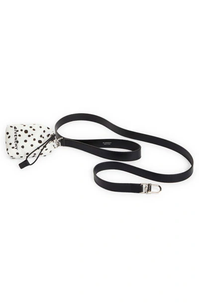 Givenchy Disney X  '101 Dalmatians' Leather Dog Leash With Nylon Waste Bag Holder In Black
