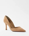 Ann Taylor Azra Suede Pumps In Posh Camel