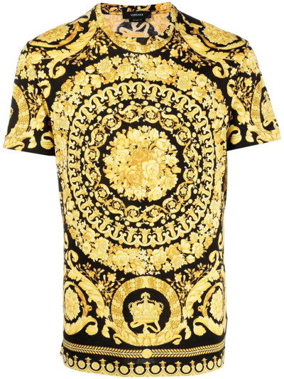 VERSACE BAROQUE-STYLE PRINT T-SHIRT