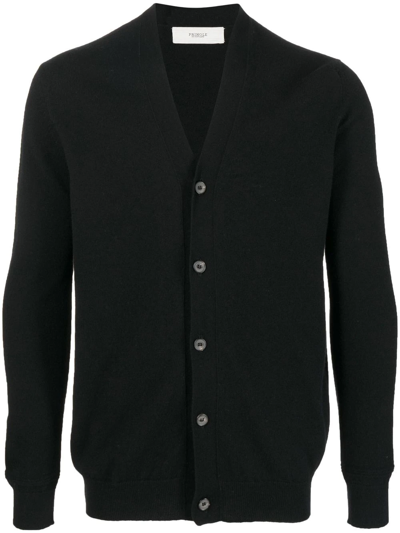 Pringle Of Scotland Archive Lambswool-blend Cardigan In Black