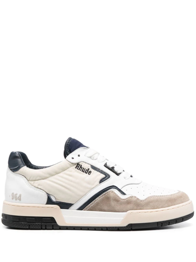 Rhude Ssense Exclusive Beige Racing Trainers In White