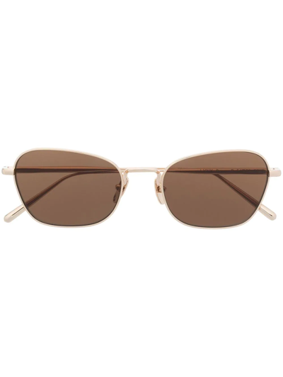 Chimi Lynx Geometric-frame Sunglasses In Gold