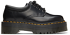 Dr. Martens' Black 8053 Quad Derbys In Black Polished