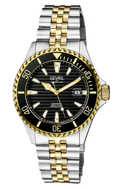 Gevril Chamber Two-toned Bracelet Watch, 43mm In Two Tone Ss/ G