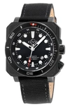 GV2 XO SUBMARINE CANVAS STRAP WATCH, 44MM