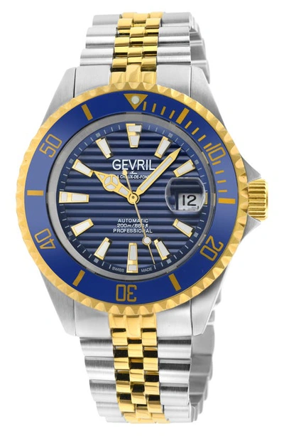 Gevril Chamber Two-toned Bracelet Watch, 43mm In Two Tone Ss/ G