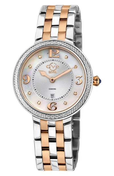 Gv2 Verona Two Tone Diamond Bracelet Watch, 37mm In Two Toned Ss/ Ipyg