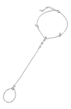 Lili Claspe Anais Hand Chain In Silver