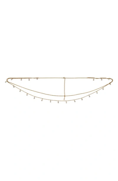 Lili Claspe Chiara Layered Belly Chain In Gold