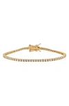 Lili Claspe Amina Cubic Zirconia Tennis Anklet In Gold
