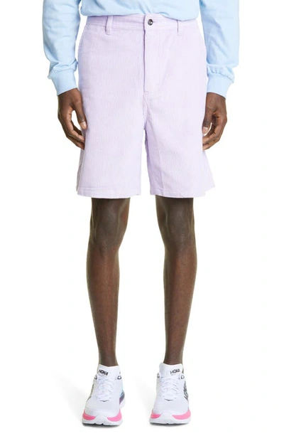 Paterson Valley Road Cotton Corduroy Shorts In Lavender