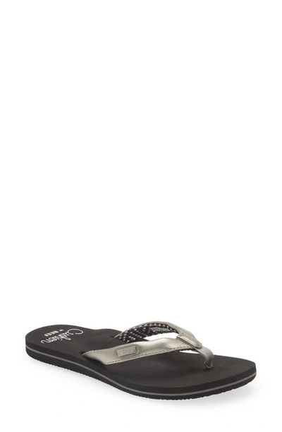 Reef Cushion Sands Flip Flop In Gunmetal