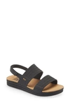 Reef Water Vista Slingback Sandal In Black/ Tan