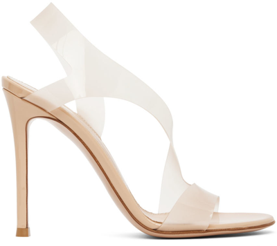 Gianvito Rossi Metropolis Pvc Slingback Sandals In White