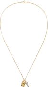 Alighieri Gold 'the Dagger And The Rock' Necklace In Silver/gold