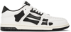Amiri Skel Panelled Leather Low-top Trainers In Black,white